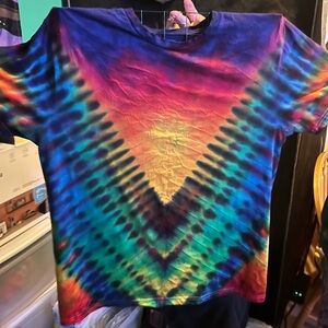 Multi color sunset tie dye men’s large